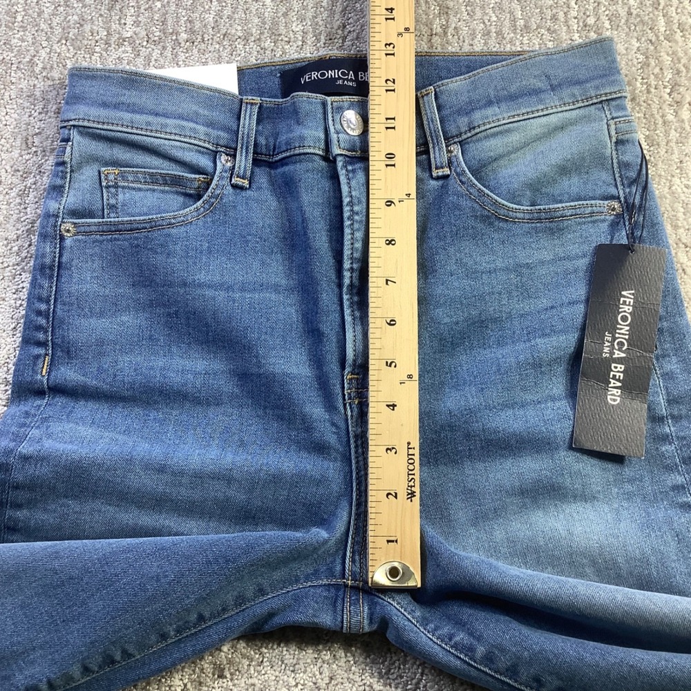 Veronica Beard Carson High Rise Ankle Flare Jeans French Kiss Blue Size 28 NWT - Picture 16 of 16
